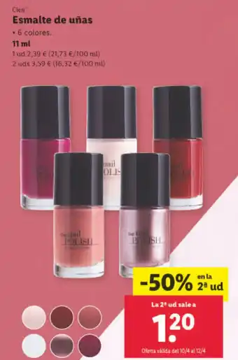 Lidl Esmalte de Uñas oferta