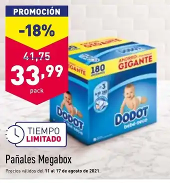 ALDI Pañales Megabox oferta