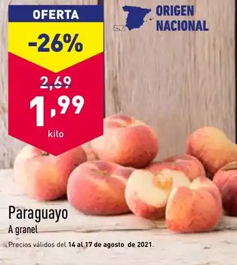 ALDI Paraguayo A granel oferta