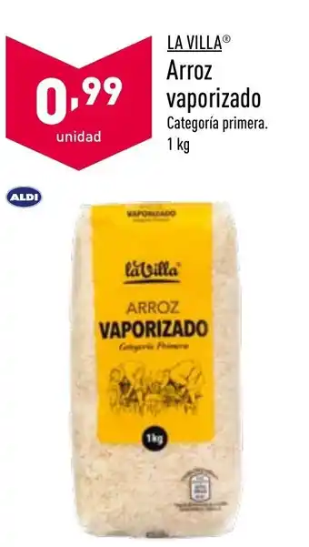 ALDI La Villa Arroz vaporizado 1 kg oferta