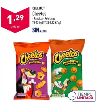 Cjeetos Pandilla - Pelotazos 75-130 g Sin Gluten
