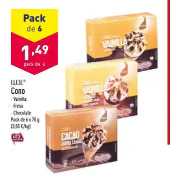 ALDI Flete Cono Pack de 6x70g oferta