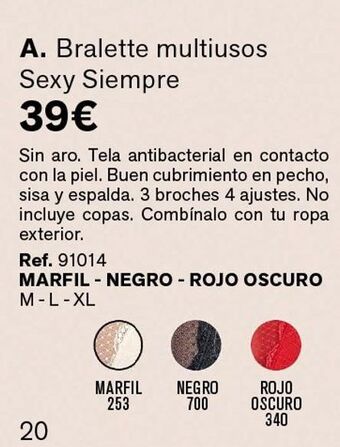 Leonisa Bralette multiusos sexy siempre oferta