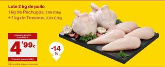AhorraMas Lote 2kg de pollo oferta