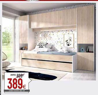 Atrapamuebles Cama puente 303 cm oferta