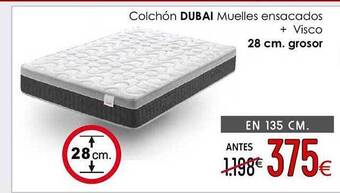 Atrapamuebles Colchón dubai muelles ensacados + visco oferta