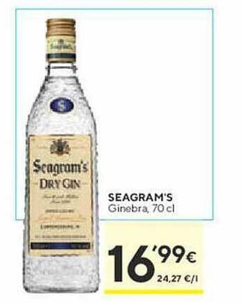 Caprabo Seagram's ginebra oferta