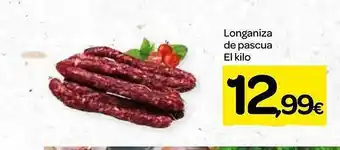 Dialprix Longaniza de pascua el kilo oferta