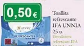 Supermercados Bip Bip Toallita refrescante ifa unnia oferta