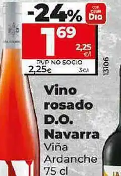 Dia Vino rosado d.o. navarra viña ardanche oferta