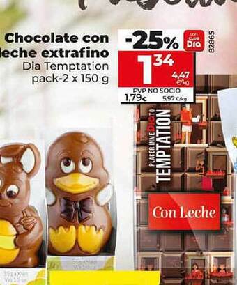 Dia Chocolate con leche extrafino dia temptation oferta