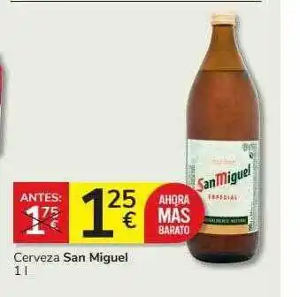 Supermercados Charter Cerveza san miguel oferta