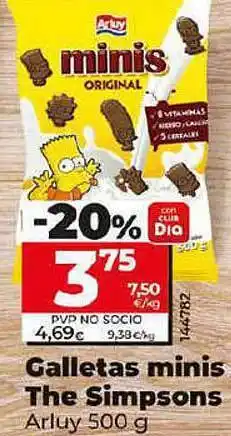 Dia Galletas mini the simpsons arluy oferta