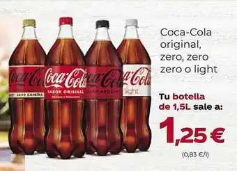 SPAR Gran Canaria Coca-cola original, zero, zero zero o light oferta