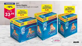 ALDI Dodot Pañales Megabox De 6 a 10 kg oferta