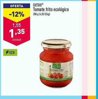 ALDI Gutbio tomate frito ecológico oferta