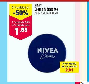 ALDI Nivea crema hidratante oferta