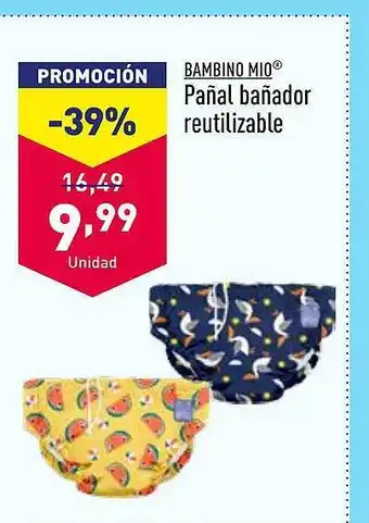 ALDI Bambino mio pañal bañador reutilizable oferta