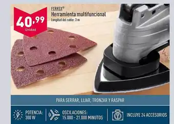 ALDI Ferrex herramientas multifuncional oferta