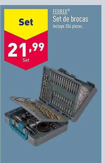 ALDI Ferrex set de brocas oferta