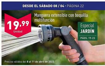 ALDI Manguera extensible con boquilla multifunción oferta