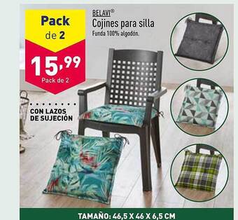 ALDI Belavi cojines para silla oferta