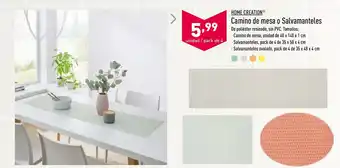 ALDI Home Creation Camino de mesa o Salvamanteles pack de 4 de 35 x 48 x 4 cm oferta