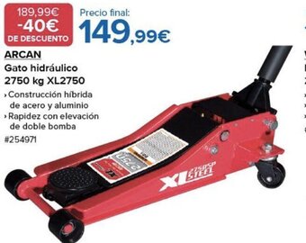 Costco Arcan Gato Hidráulico 2750 kg XL2750 oferta