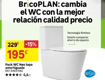 Leroy Merlin Pack WC Neo Tapa Amortiguada oferta