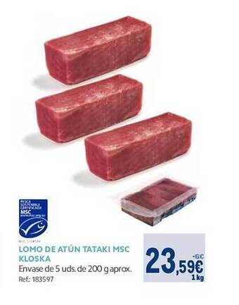 Makro Lomo de atún tataki msc kloska oferta
