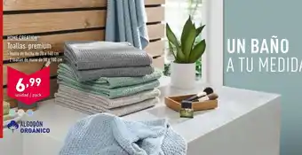 ALDI Home Creation Toallas premium 50 x 100 cm oferta