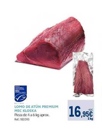 Makro Lomo de atun premium msc kloska oferta