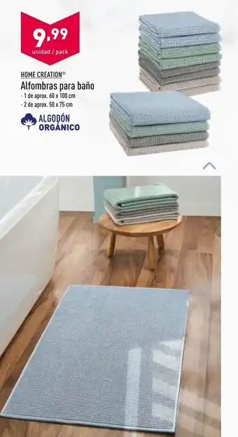 ALDI Home Creation Alfombras para baño 60 x 100 cm oferta