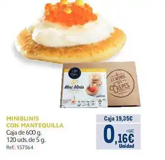 Makro Mini blinis con mantequilla caja oferta