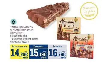 Makro Tarta toblerone o almendra daim almondy oferta