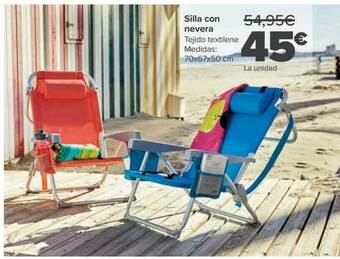 Carrefour Silla con nevera oferta