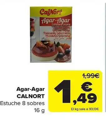Carrefour Agar-agar calnort estuche 8 sobres oferta