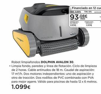 Hipercor Robot limpiafondos dolphin avalon 30 oferta