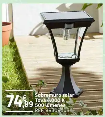 Leroy Merlin Sobremuro solar tova 4.000 k 500 lúmenes oferta