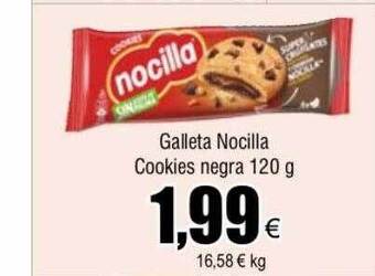 FROIZ Galleta nocilla cookies negra oferta