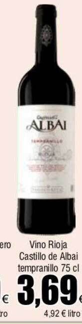 FROIZ Vino rioja castillo de albai tempranillo oferta