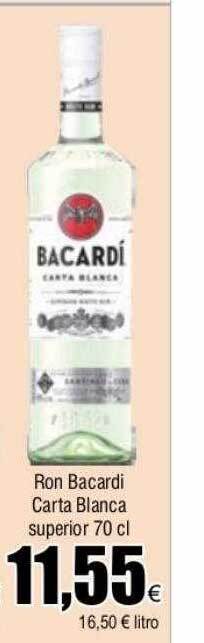 FROIZ Ron bacardi carta blanca superior oferta