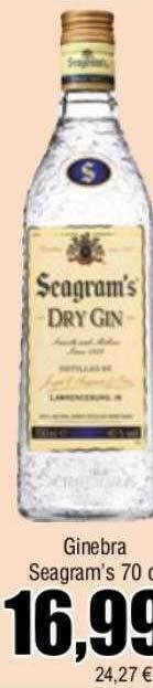 FROIZ Ginebra seagram's oferta