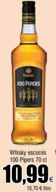 FROIZ Whisky escocés 100 pipers oferta