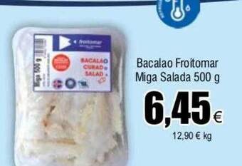 FROIZ Bacalao froitomar miga salada oferta