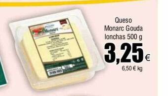 FROIZ Queso monarc gouda lonchas oferta