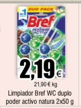 FROIZ Limpiador bref wc duplo poder activo natura oferta
