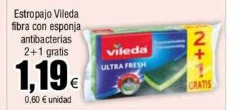 FROIZ Estropajo vileda fibra con esponja antibacterias oferta