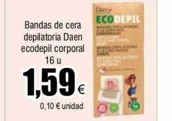 FROIZ Bandas de cera depilatoria daen ecodepil corporal oferta