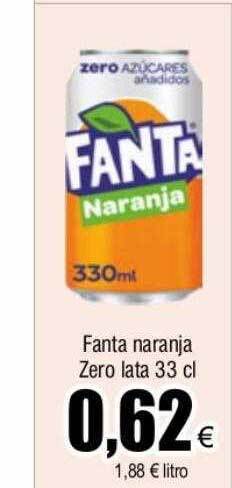 FROIZ Fanta naranja zero lata oferta